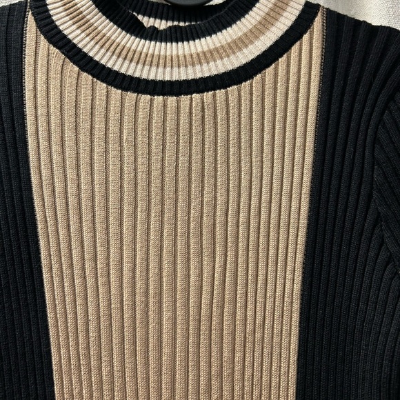 Taylor Women's/ NWT/Color Blocked /Ribbed Knit Dress/ L - Picture 4 of 12